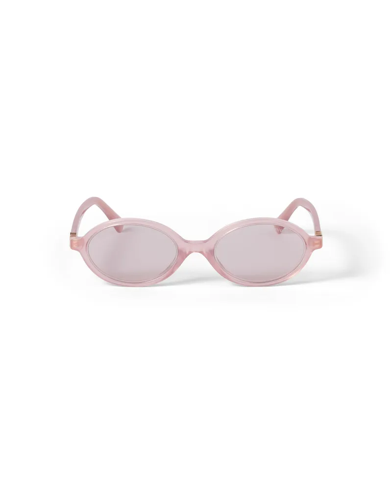 Miu Miu Miu Regard Sonnenbrille, Damen, Hellrosafarbene Gläser Hellrosafarbene