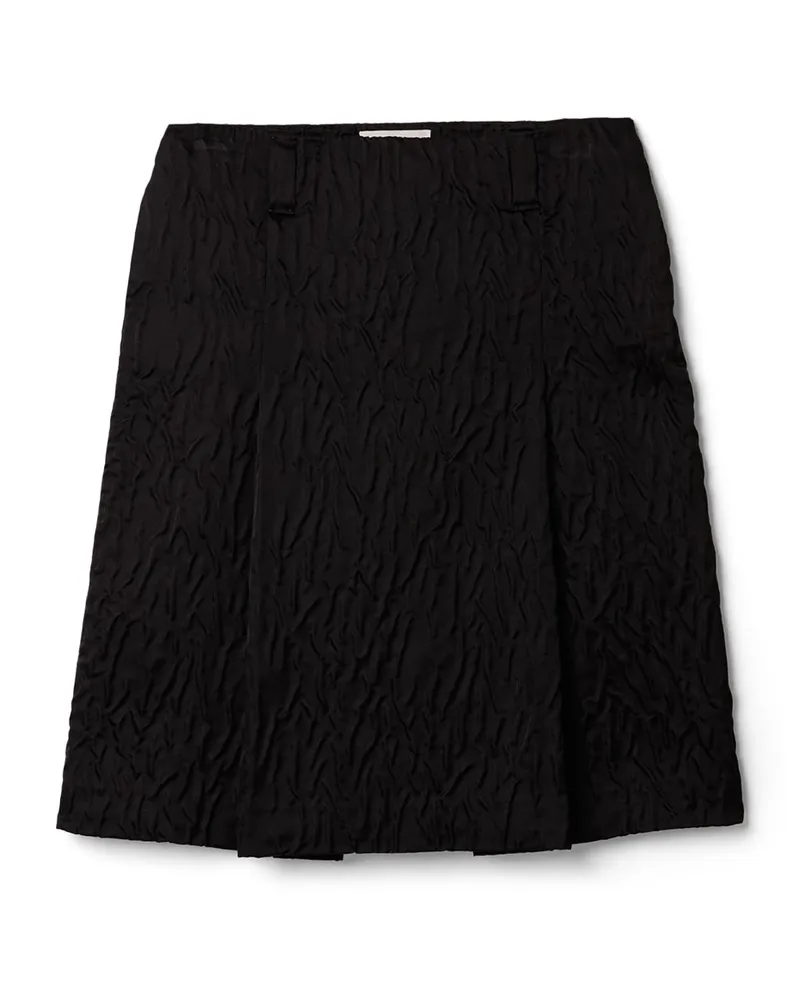 Miu Miu Cloqué-duchesse-rock, Damen, Schwarz, Größe Schwarz