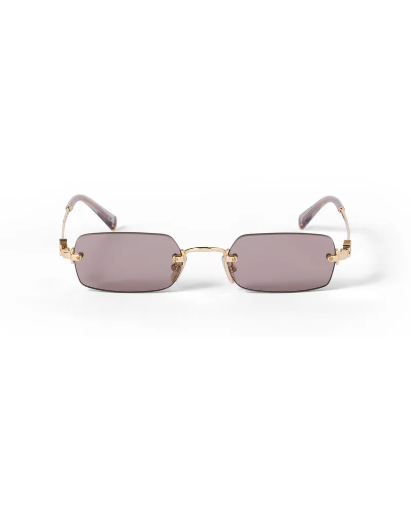 Miu Miu Eyewear Collection Sonnenbrille, Damen, Malvenfarbene Gläser Malvenfarbene