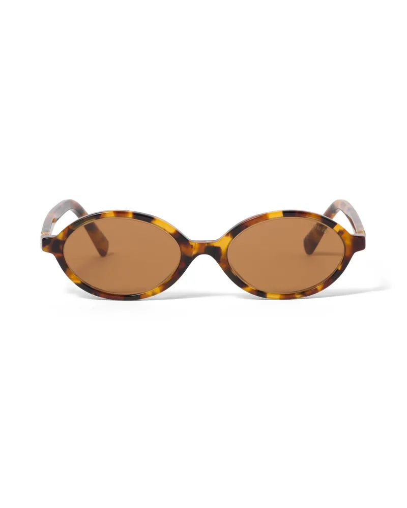 Miu Miu Miu Regard Sonnenbrille, Damen, Gläser In Camelbeige Gläser