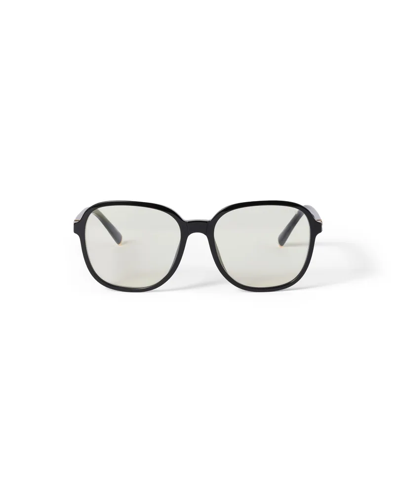 Miu Miu Miu Regard Sonnenbrille, Damen, Transparente Blaulichtgläser Transparente