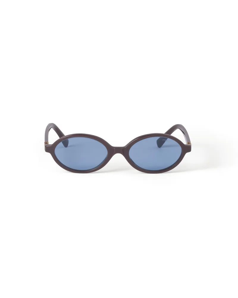 Miu Miu Miu Regard Sonnenbrille, Damen, Gläser In Indigo Gläser