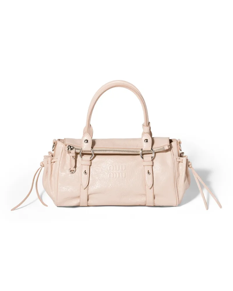 Miu Miu Handtasche Aus Nappaleder, Damen, Puderrosa Puderrosa