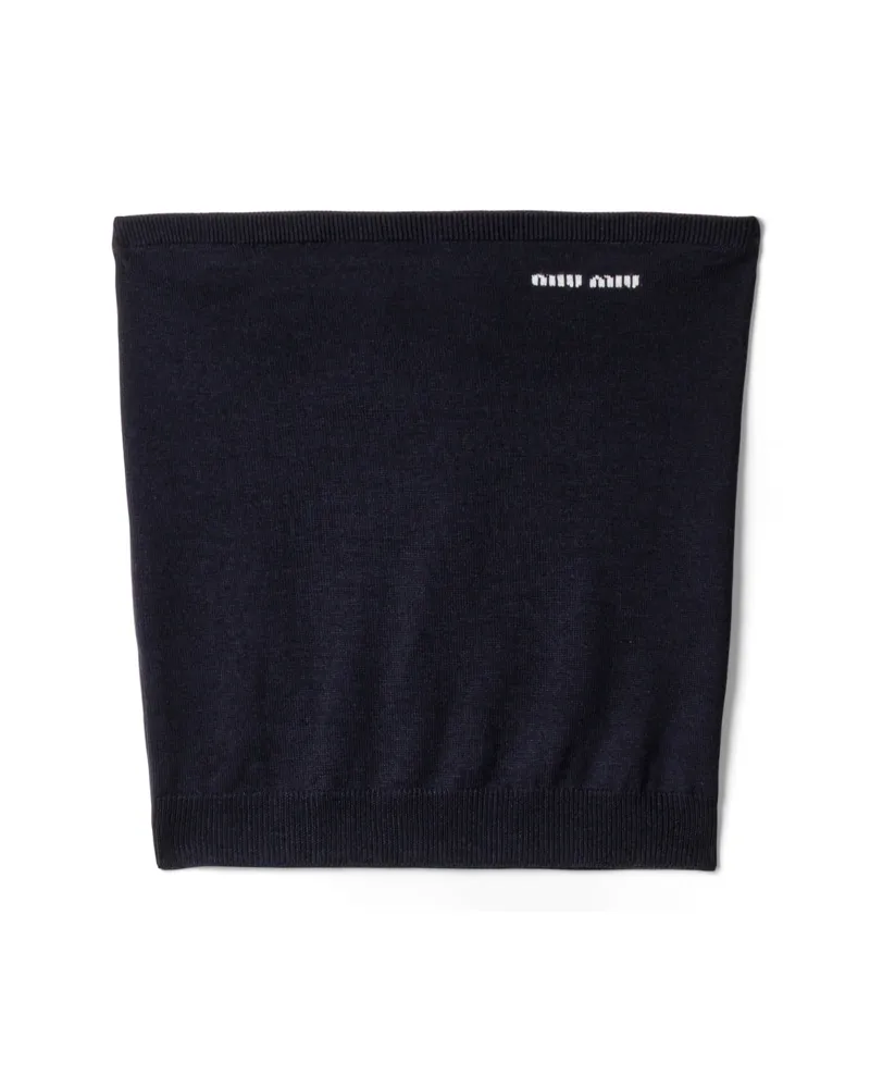 Miu Miu Top Aus Wolle, Damen, Blau, Größe Blau