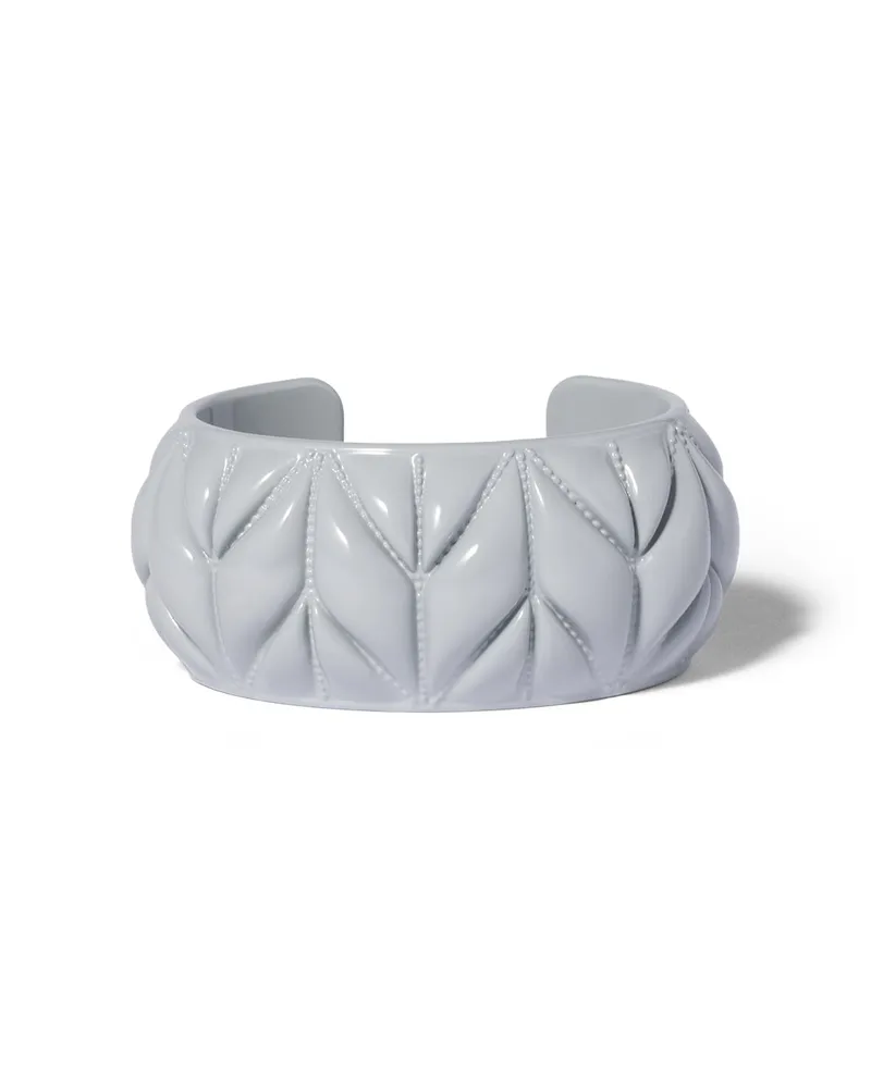 Miu Miu Armband Mit Matelassé-motiv, Damen, Perlgrau, Größe Perlgrau