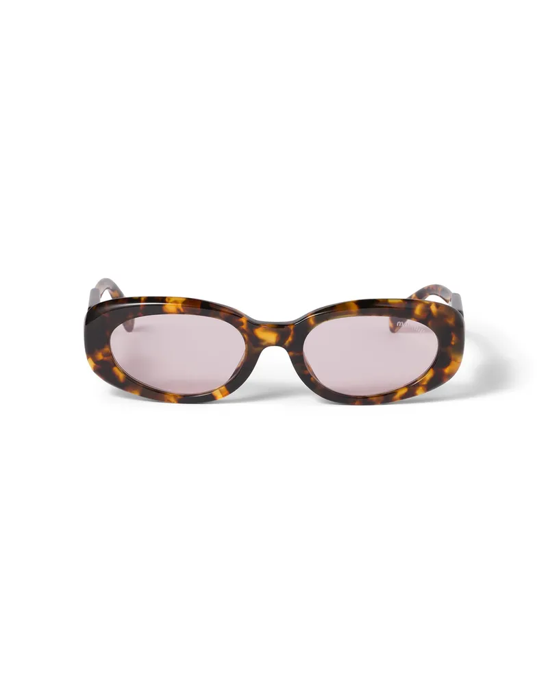Miu Miu Ciel Sonnenbrille, Damen, Rosafarbene Gläser Rosafarbene