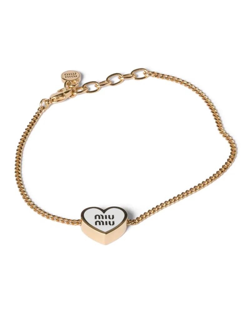 Miu Miu Armband Aus Metall, Damen, Gold/weiß Gold
