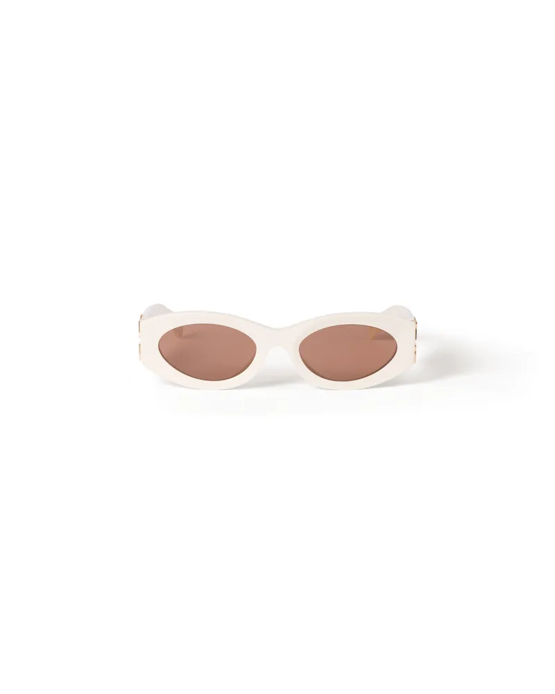 Miu Miu Miu Glimpse Sonnenbrille, Damen, Schokoladenbraune Gläser Schokoladenbraune