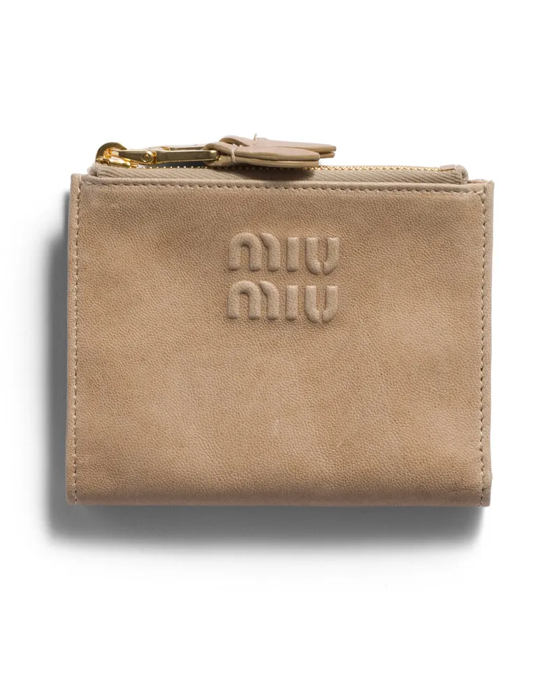 Miu Miu Kleine Geldbörse Aus Nappa-leder, Damen, Kordel Kordel