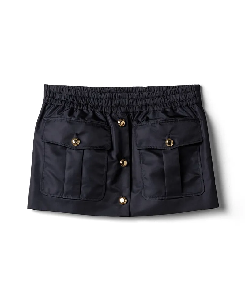 Miu Miu Minirock Aus Technischer Gaze, Damen, Blau, Größe Blau