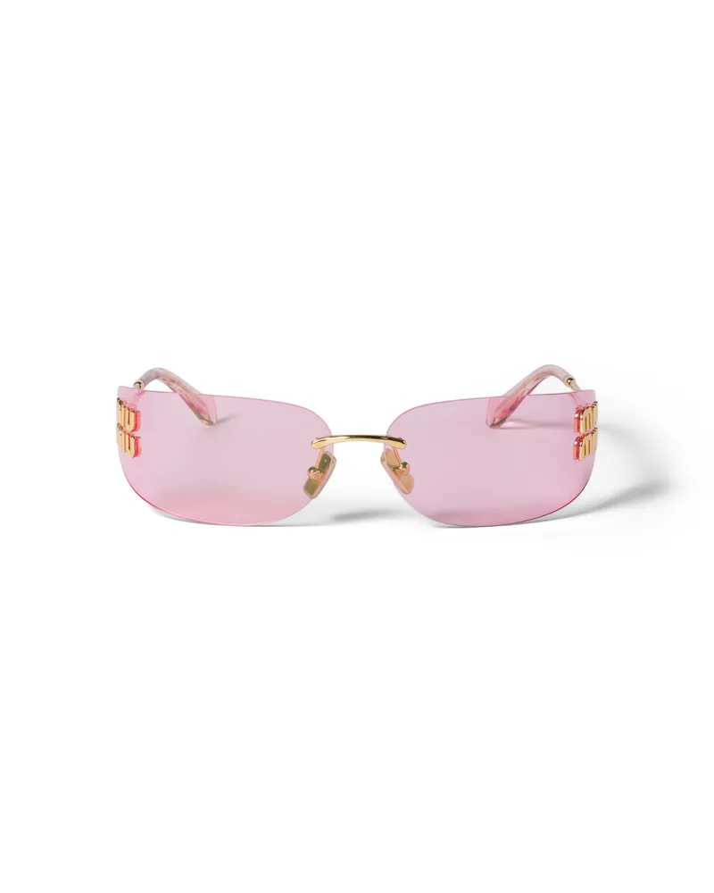 Miu Miu Aube Sonnenbrille, Damen, Rosagläser Rosagläser