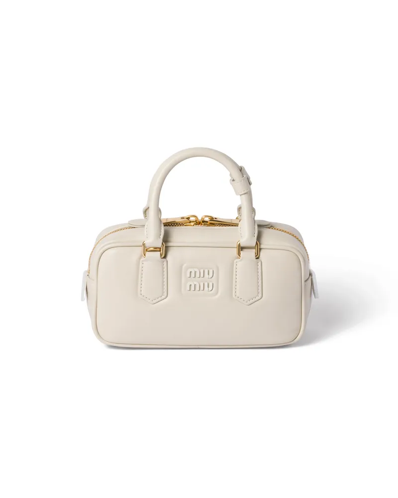 Miu Miu Arcadie Tasche Aus Leder, Damen, Kalkweiss Kalkweiss