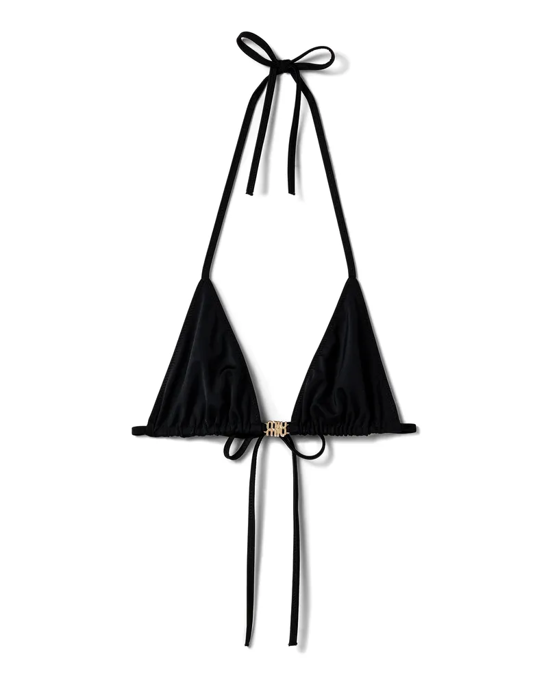 Miu Miu Bh Aus Jersey, Damen, Schwarz, Größe Schwarz
