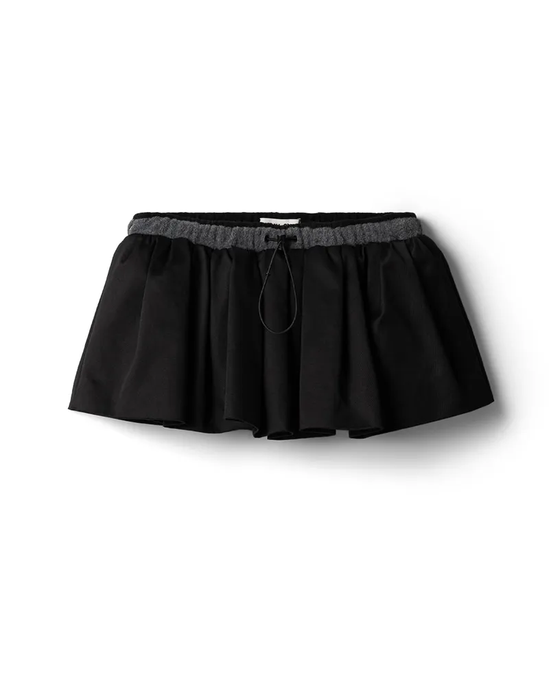 Miu Miu Minirock Aus Chino, Damen, Schwarz, Größe Schwarz