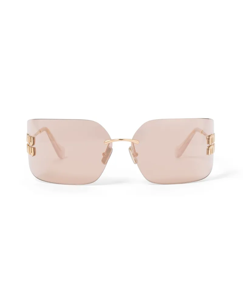 Miu Miu Aube Sonnenbrille, Damen, Gläser In Roségold Gläser