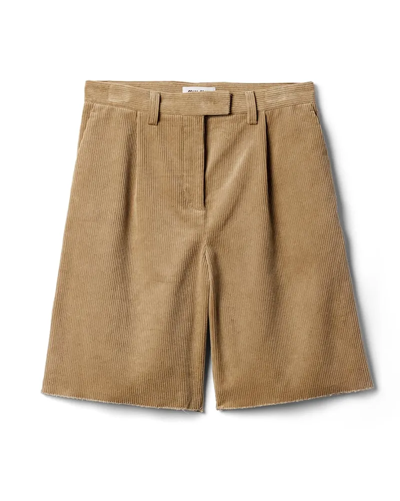 Miu Miu Shorts Aus Cord, Damen, Kordel, Größe Kordel