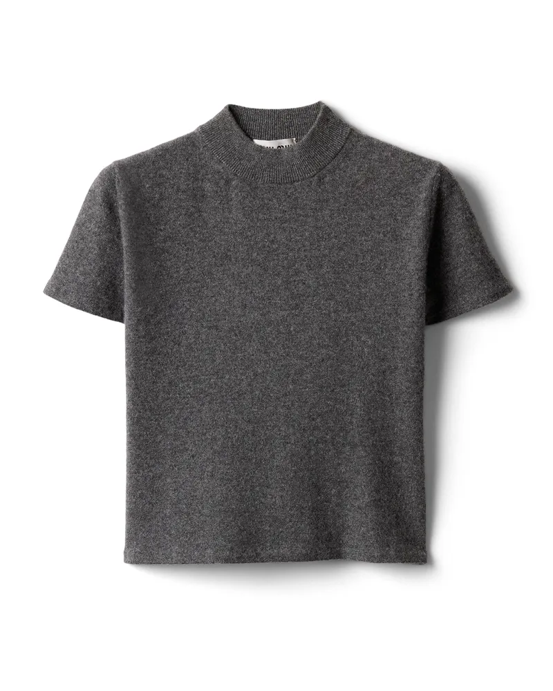 Miu Miu Pullover Aus Kaschmir, Damen, Schiefergrau, Größe Schiefergrau