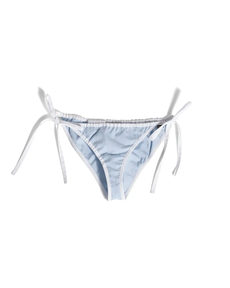Miu Miu Popeline-slip, Damen, Hellblau/weiss, Größe Hellblau