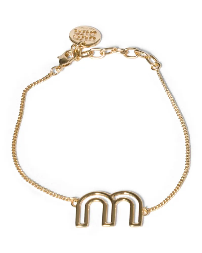 Miu Miu Armband Aus Metall, Damen, Gold Gold