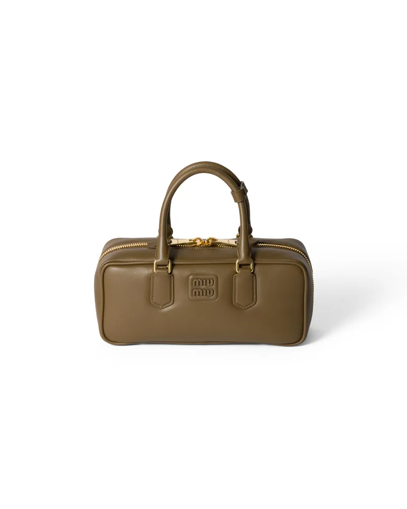 Miu Miu Arcadie Tasche Aus Leder, Damen, Tundra Tundra