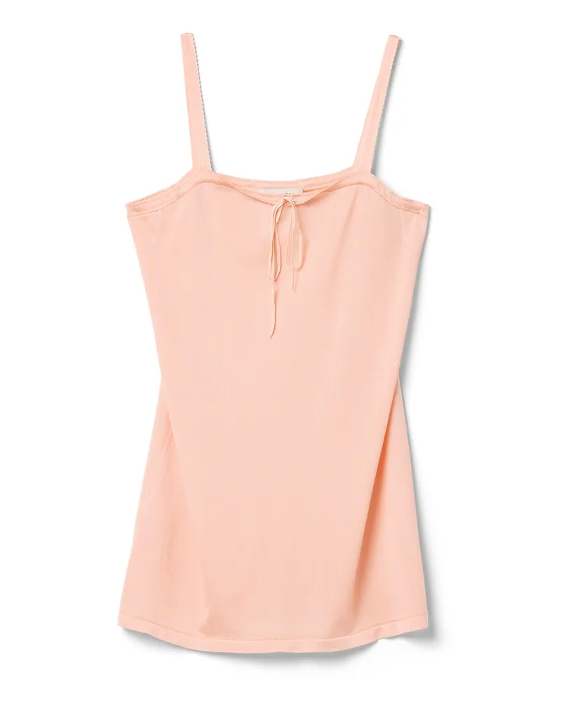 Miu Miu Minikleid Aus Seide, Damen, Pfirsich, Größe Pfirsich