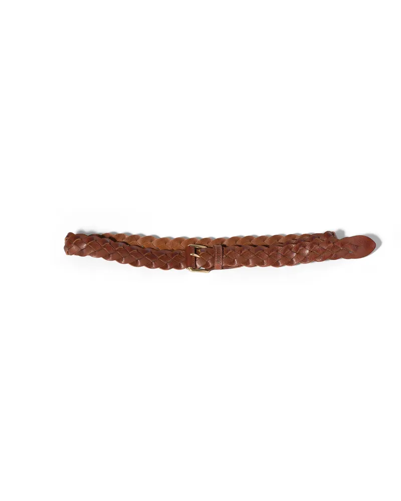Miu Miu Gürtel Aus Leder, Damen, Tabak, Größe Tabak