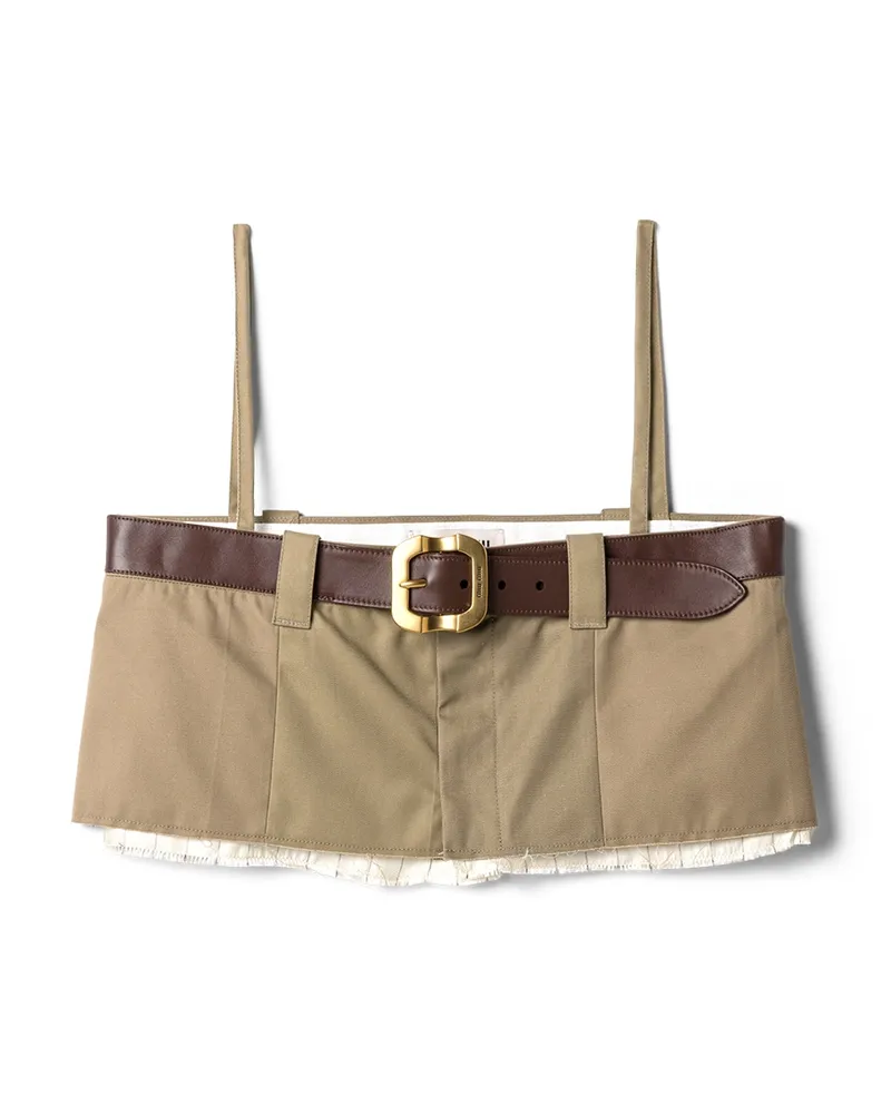Miu Miu Chino-top, Damen, Khaki, Größe Khaki