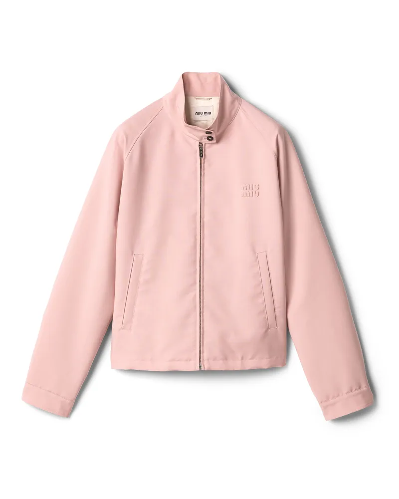 Miu Miu Blousonjacke Aus Kid-mohair, Damen, Pfirsich, Größe Pfirsich