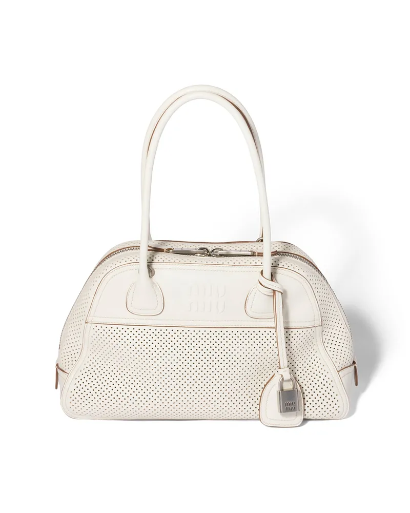 Miu Miu Vivant Tasche Aus Leder, Damen, Kalkweiss Kalkweiss