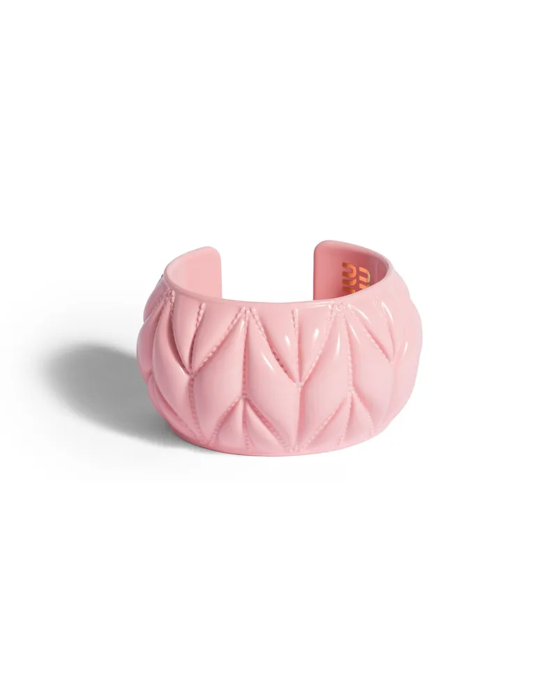 Miu Miu Armband Mit Matelassé-motiv, Damen, Alabasterrosa, Größe Alabasterrosa