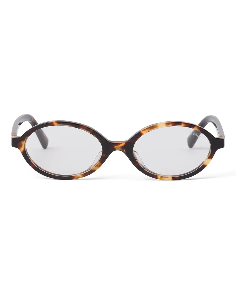 Miu Miu Miu Regard Sonnenbrille, Damen, Transparente Blaulichtgläser Transparente