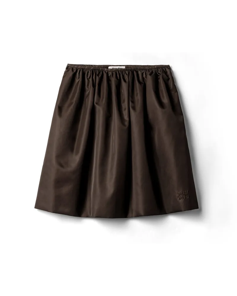 Miu Miu Rock Aus Technischer Gaze, Damen, Kaffeebraun, Größe Kaffeebraun