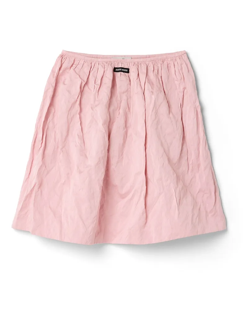 Miu Miu Rock Aus Duchesse, Damen, Blütenrosa, Größe Blütenrosa