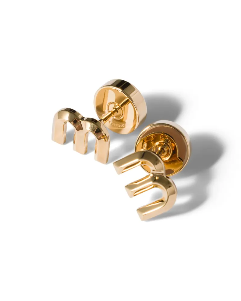 Miu Miu Ohrringe Aus Metall, Damen, Gold Gold