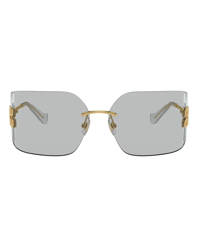 Miu Miu Aube Sonnenbrille, Damen, Hellgraue Gläser Hellgraue
