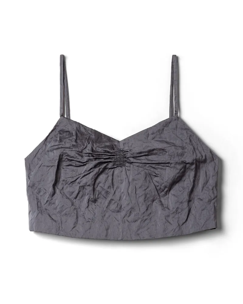 Miu Miu Top Aus Duchesse, Damen, Eisengrau, Größe Eisengrau