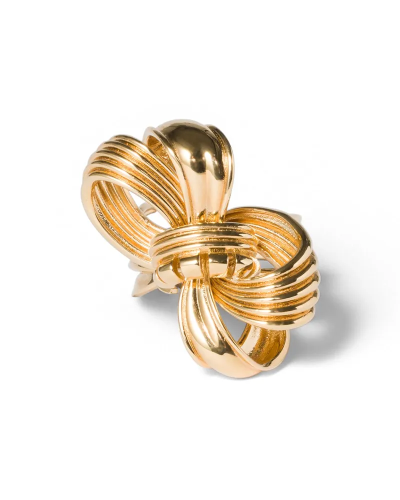 Miu Miu Ring Aus Metall, Damen, Gold, Größe Gold