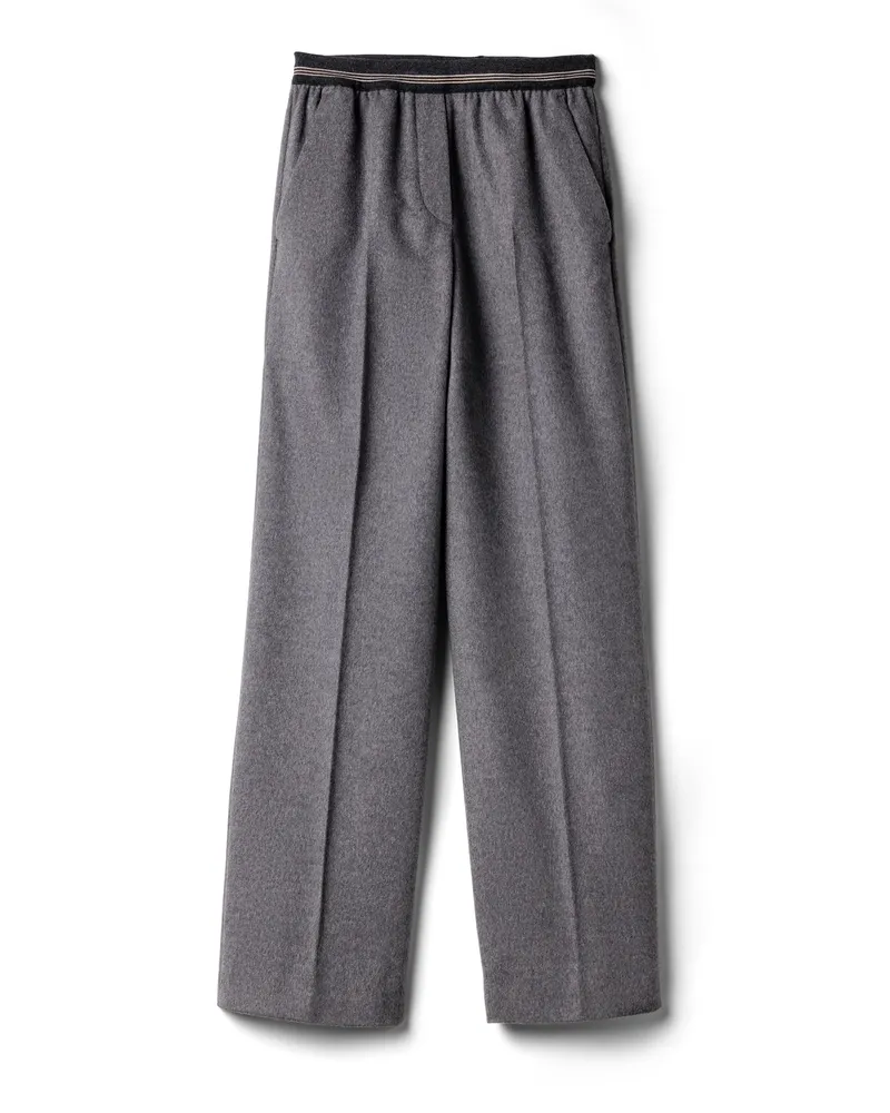 Miu Miu Jogginghose Aus Velours, Damen, Grau, Größe Grau