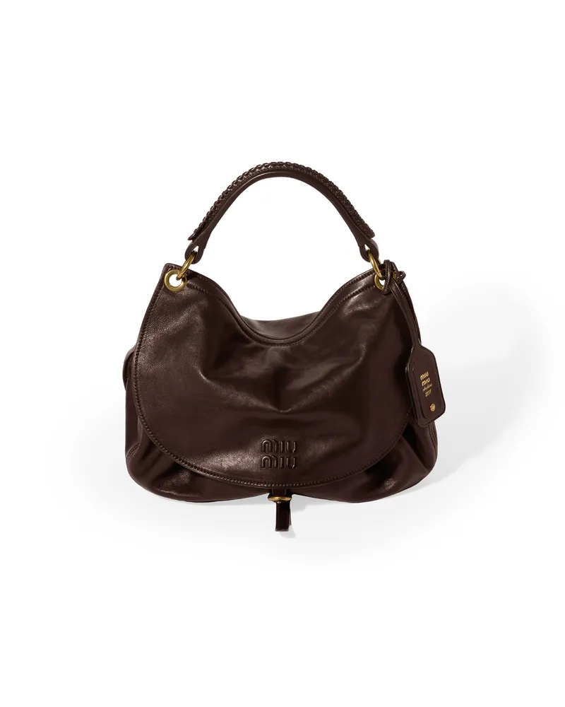 Miu Miu Rendez-vous Tasche Aus Leder, Damen, Bruyère-holz Bruyère-holz