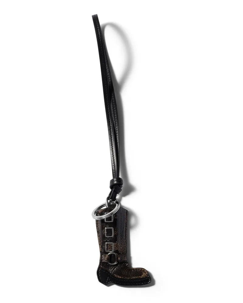 Miu Miu Schlüsselanhänger Aus Leder, Damen, Kaffeebraun Kaffeebraun