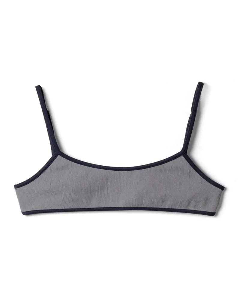 Miu Miu Badeanzug Aus Technischem Strick, Damen, Grau+blau, Größe Grau+blau