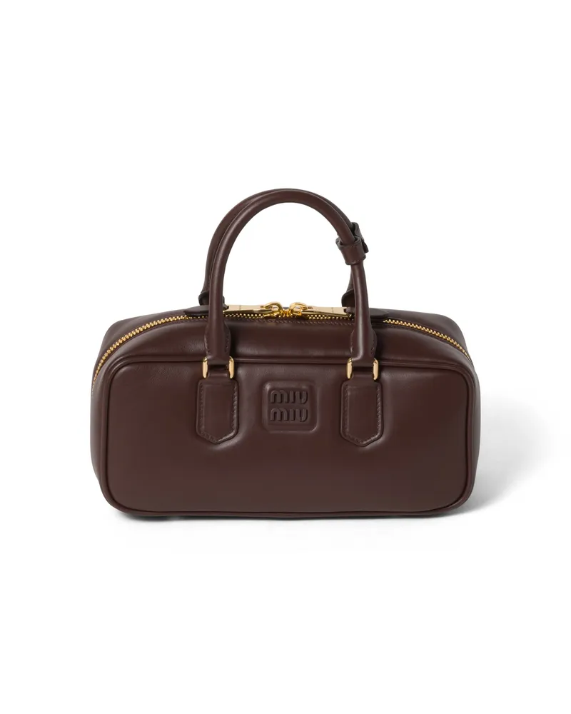Miu Miu Arcadie Tasche Aus Leder, Damen, Bruyère-holz Bruyère-holz