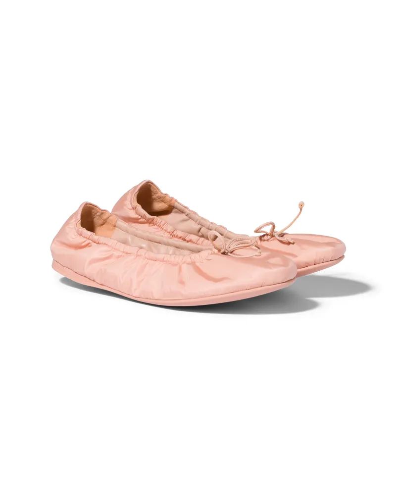 Miu Miu Faltbare Ballerinas Aus Funktionsgewebe, Damen, Opal, Größe Opal