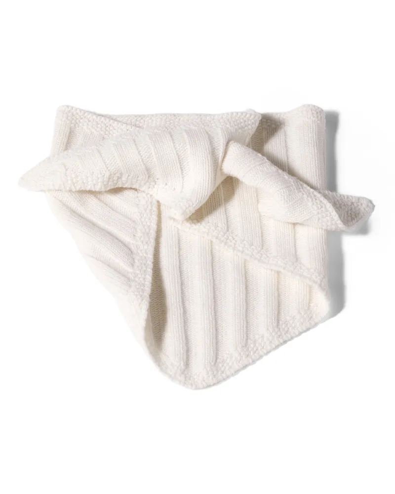 Miu Miu Stola Aus Wolle Und Kaschmir, Damen, Weiss Weiss