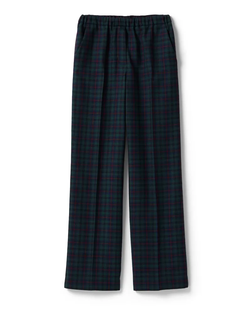 Miu Miu Karierte Hose, Damen, Blau/grün, Größe Blau