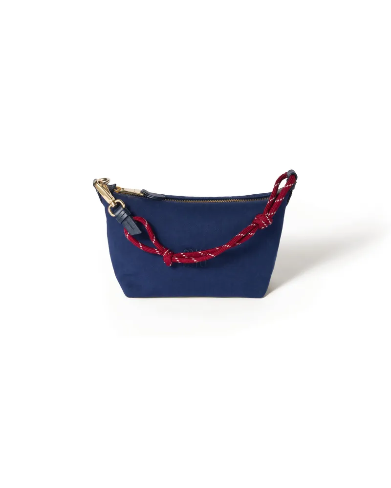 Miu Miu Pouch Aus Gabardine, Damen, Indigo/amaranth Indigo