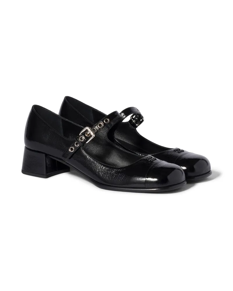 Miu Miu Pumps Aus Naplak, Damen, Schwarz, Größe Schwarz