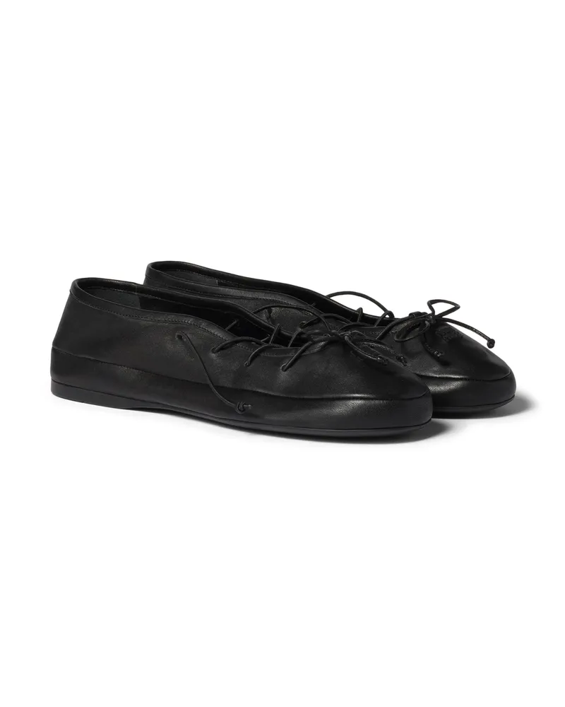 Miu Miu Ballerinas Aus Nappa-leder, Damen, Schwarz, Größe Schwarz