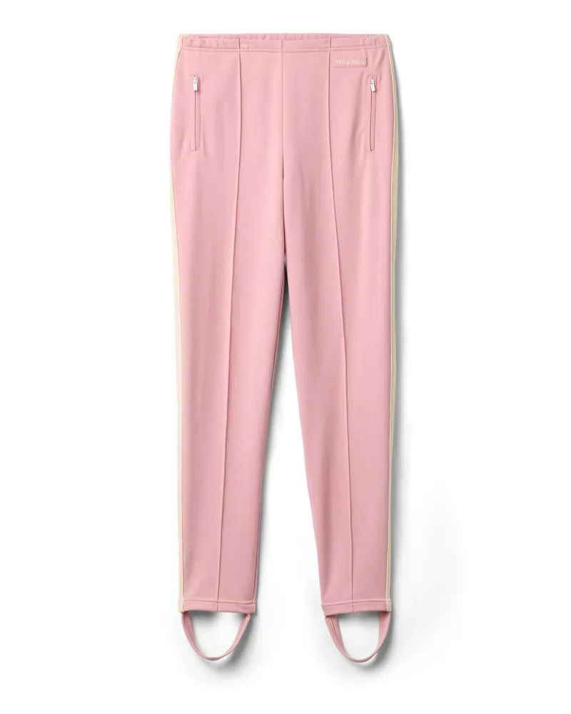 Miu Miu Hose Aus Funktionsgewebe, Damen, Alabaster/elfenbein, Größe Alabaster