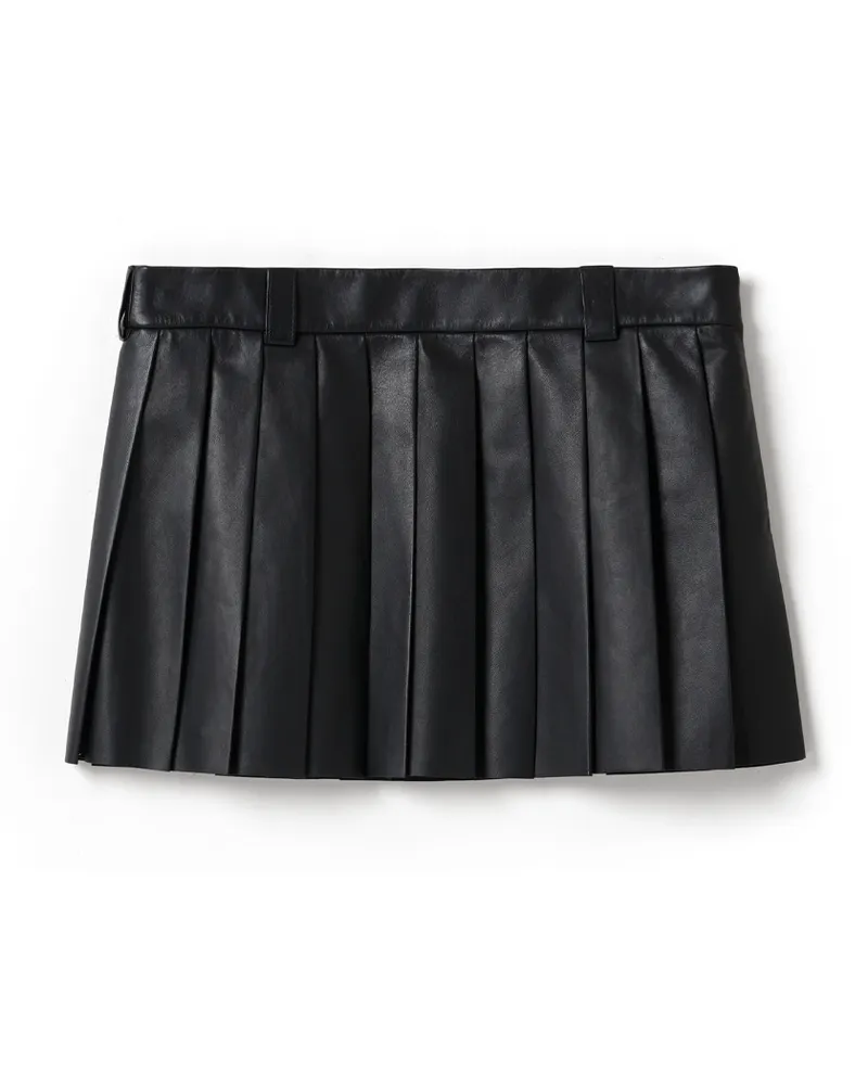 Miu Miu Rock Aus Nappa-leder, Damen, Schwarz, Größe Schwarz